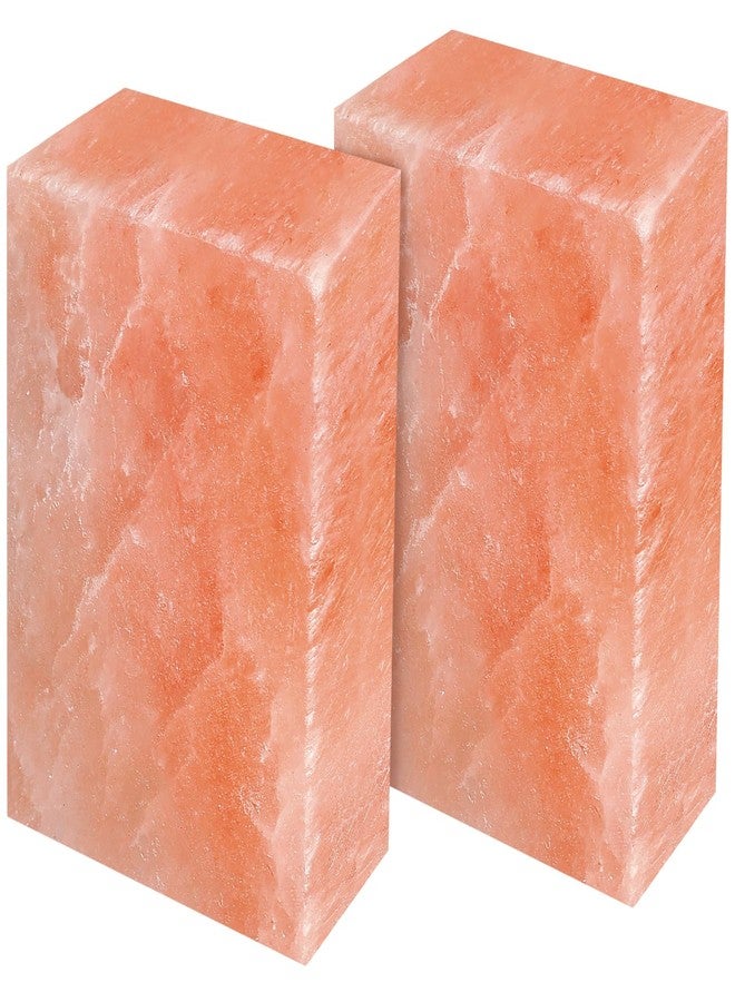 UMAID Himalayan Salt Block - 8x4x2 2-Pack - 100% Natural Mineral Salt Lick for Horses, Cows, Goats & Sheep - Animal Feed Supplement, Long-Lasting Salt Chunks - Image 1